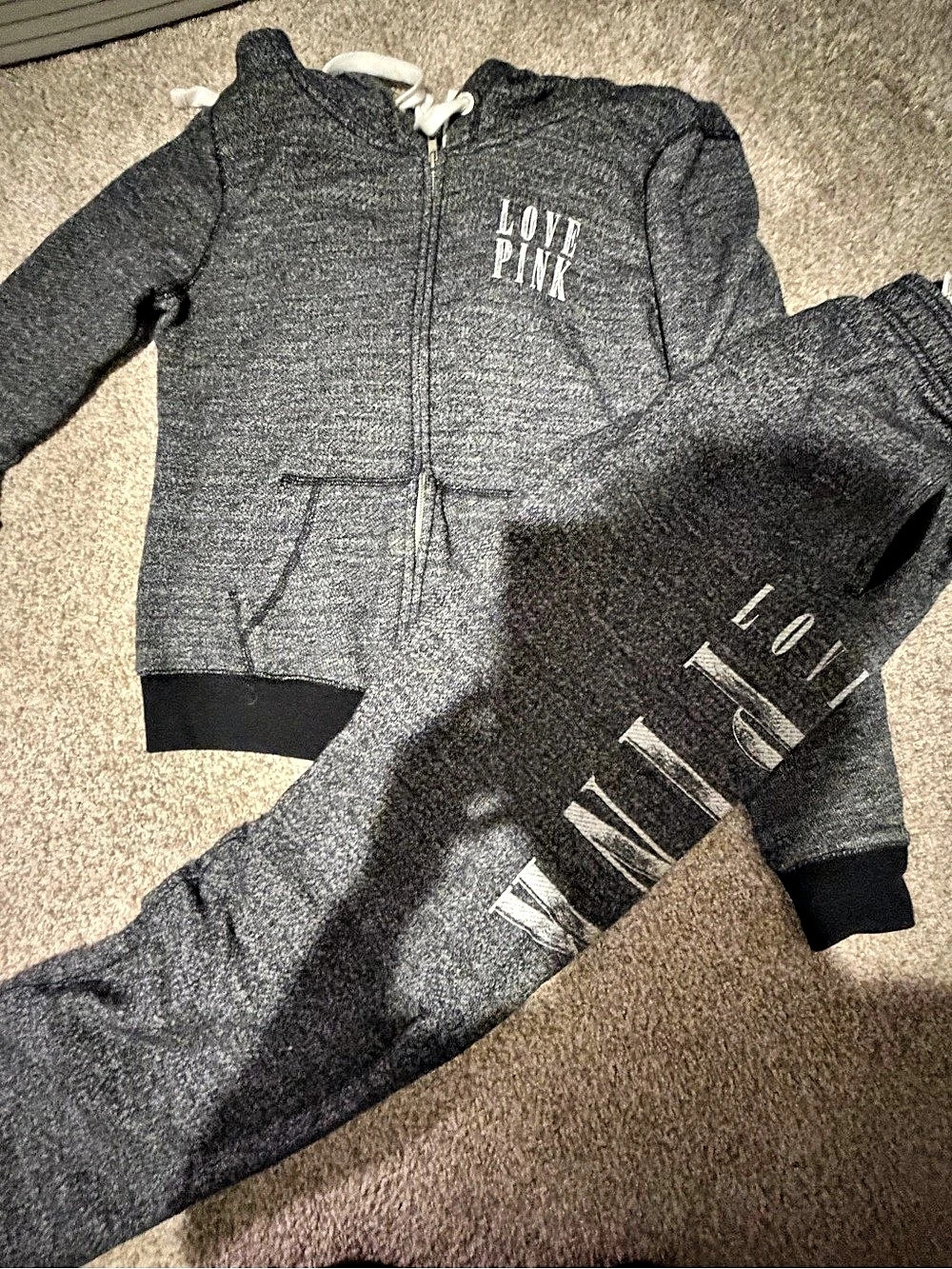🌟Victoria Secret PINK Gray Set xs/s